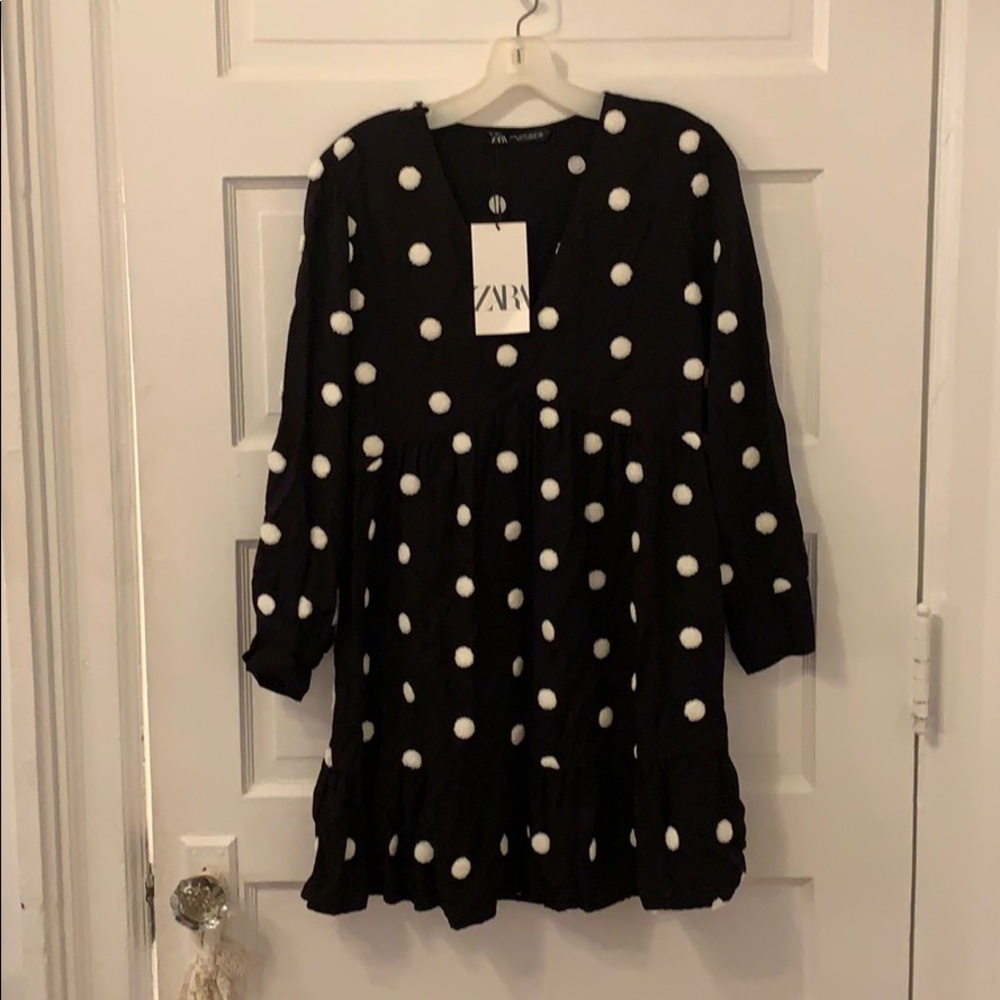 NWT Zara Polka Dress this season